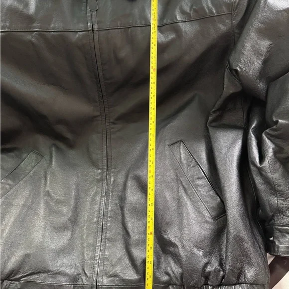 🖤 Harbor Bay 100% Genuine Black Leather Men's Jacket 2XLT - Picture 12 of 16